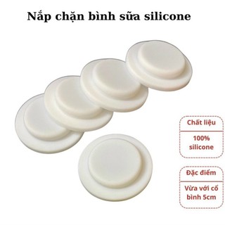  Nắp Chặn Sữa Silicon thay thế nắp trữ sữa phù hợp với các bình cổ rộng Moyuum Pigeon Grosmimi,wesser..... 