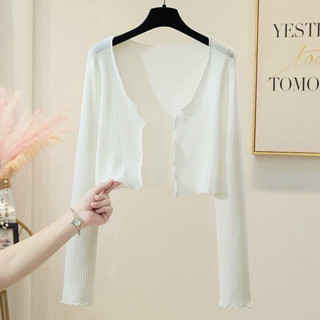 Áo khoác cardigan nhẹ mùa đông lửng trắng đen xinh VANISA CDG02