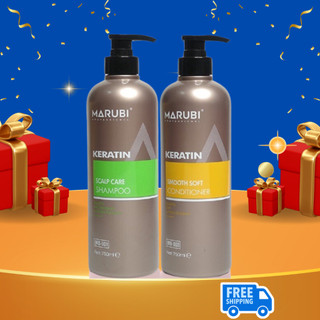 Bộ Dầu Gội-Xả Marubi keratin siêu mượt 750ml
