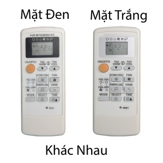 Remote máy lạnh mitsubishi electric inverter mp04a mặt đen - điều khiển điều hòa mitsubishi