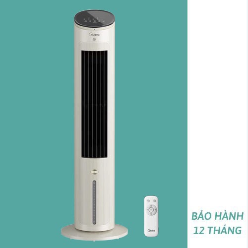 Quạt tháp hơi nước điều hòa kiêm lọc không khí tạo ion âm MIDEA - Bản cải tiến 2024 gió mát chạy êm - Điều khiển từ xa