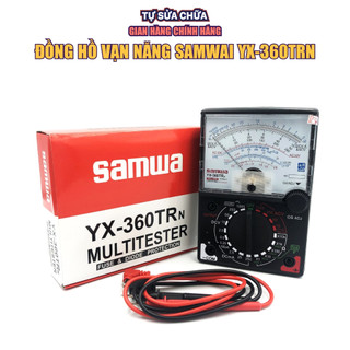 Đồng hồ vạn năng VOM Samwa YX360-TRn tặng kèm pin đo điện trở, dòng điện xoay chiều 1 chiều