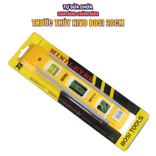 Thước thủy li vô Bosi BS-S93C chuyên đo góc và độ nghiêng - Thước ni vô 3 lọ đọc