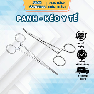 Panh y tế 12, 14, 16, 18, 20cm thẳng / cong, có mấu / không mấu, kéo cắt chỉ/chính hãng