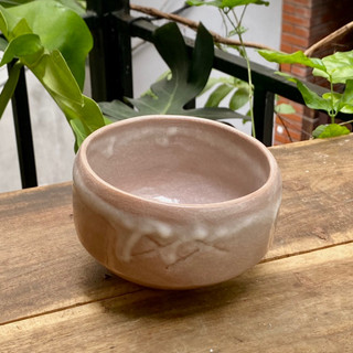Bát chawan đánh matcha men chảy - Gốm Nhật 2hand