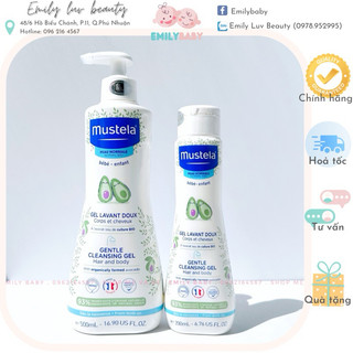 Sữa tắm gội mustela cho trẻ sơ sinh & em bé chai 500ml