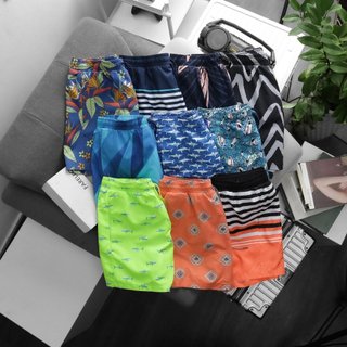 Quần short đi biển bigsize 100kg chất dù mỏng nhẹ lót lưới , Quần đùi đi biển unisex - 3bros