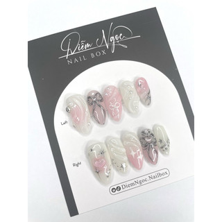 121 Nailbox thiết kế loang hồng tiểu thư