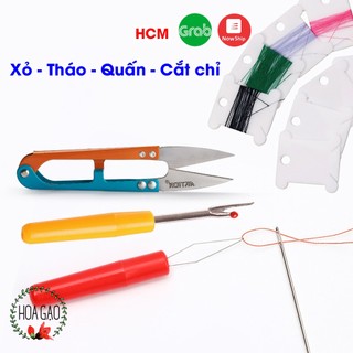 Kéo cắt chỉ kim chỉ may vá dụng cụ xỏ kim chỉ HOA GẠO GXC1 đồ dùng gia đình đồ xỏ kim chỉ cây tháo chỉ