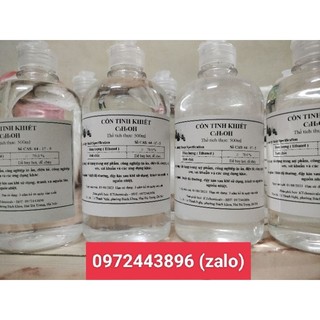 Cồn thơm chuyên dụng pha tinh dầu - cồn tinh khiết - ethanol - 70, 75, 90, 95, 96, 99,5 độ - 1 lít