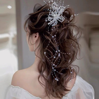 Kẹp Tóc Hoa Đính Hạt Ngọc Thời Trang