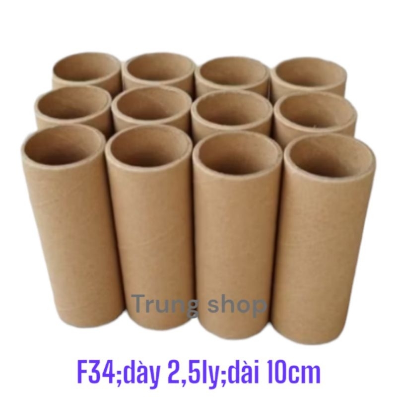 30 lõi giấy f34mm dày 2,5 ly dài 10cm