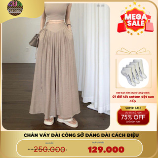 Quần ống rộng giả chân váy dài cách điệu Cun fashion cho nàng diện đi làm đi chơi xinh