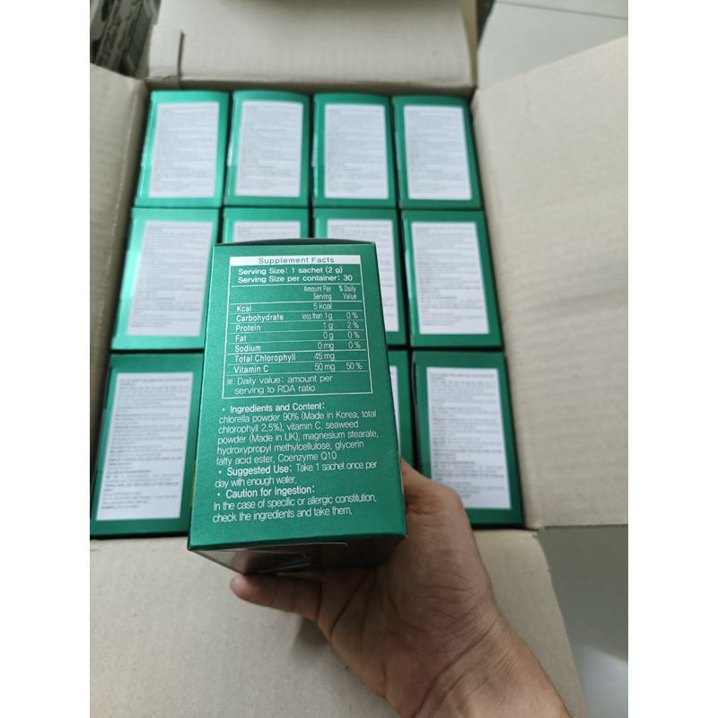 Vital Chlorella bột tảo thanh lọc cơ thể, chăm sóc sức khỏe.
