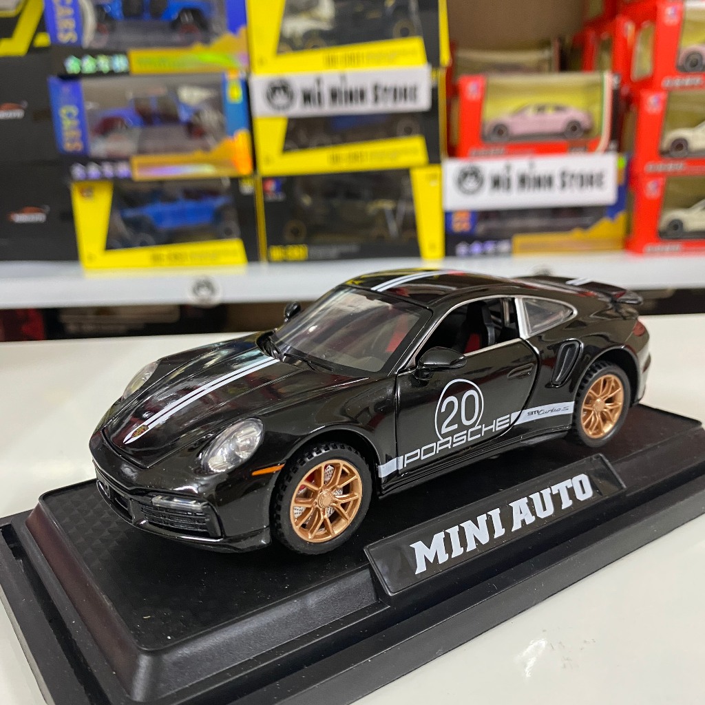 Mô hình xe kim loại Porsche 911 Turbo S tỉ lệ 1:32 đen