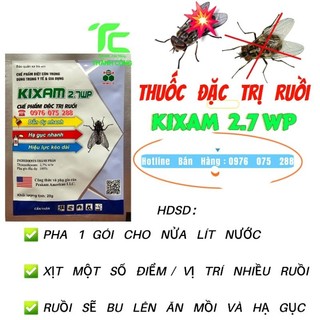 Thuốc diệt ruồi Kixam mạnh,hiệu quả kéo dài gói 20gram