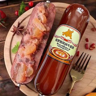 { 350g} Xúc xích khổng lồ gân bò xúc xích ăn liền thơn giòn siêu ngon đồ ăn chế biến sẵn