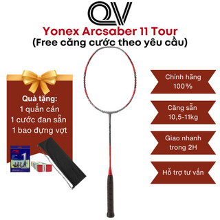  Vợt cầu lông Yonex Arcsaber 11 tour chính hãng Quốc Việt Badminton công thủ toàn diện 