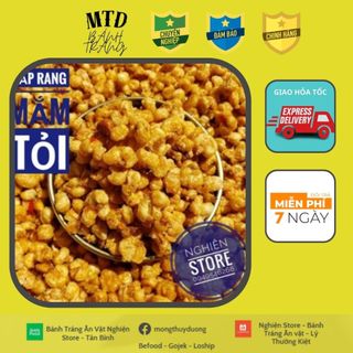 Bắp Sấy Mắm Ớt Lon 200Gr | | Bánh Tráng MTD | Freeship