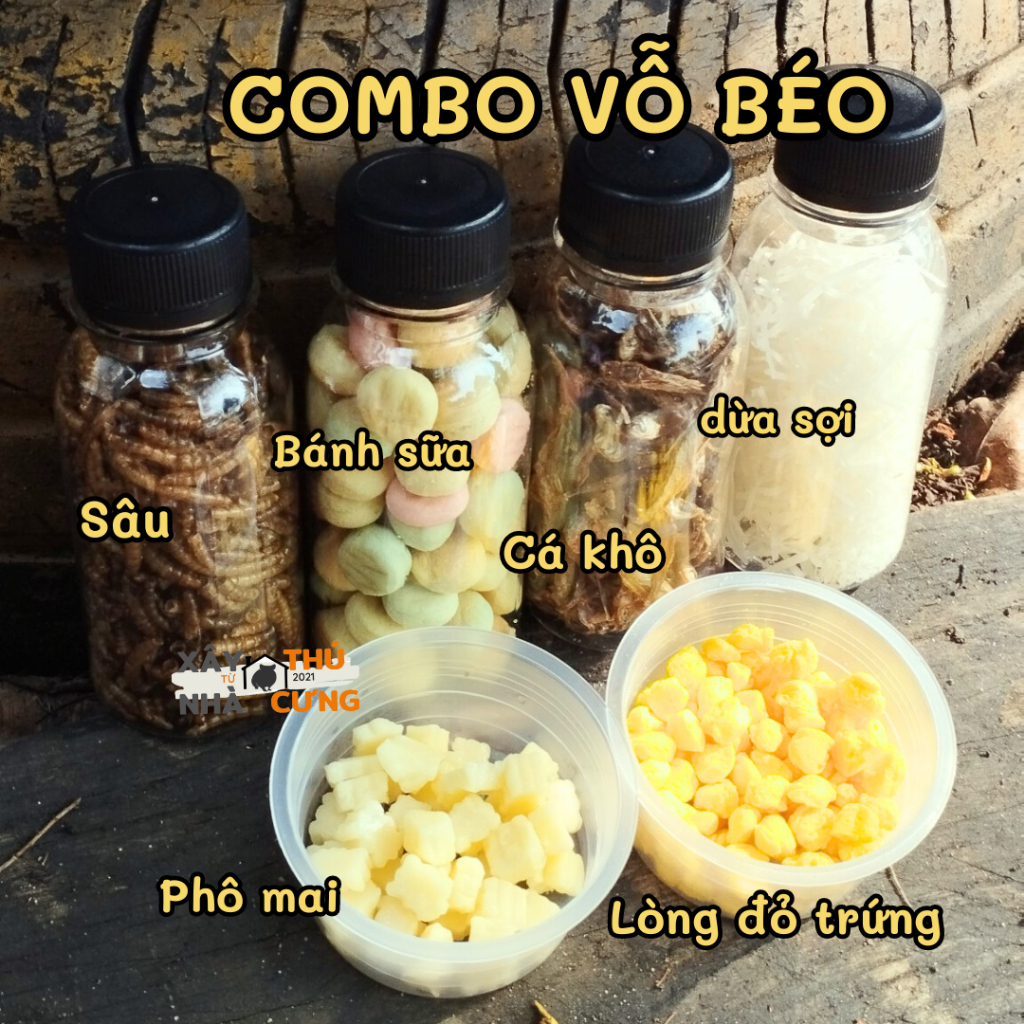 Combo thức ăn vỗ béo cho hamster và thú cưng