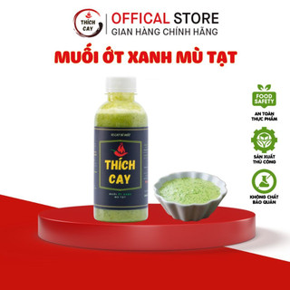 Muối ớt xanh mù tạt Thích Cay 120ml