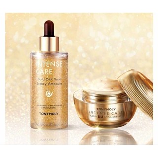 Serum Luxury Gold snail 24k Tonymoly 50ml, kem 45ml Chính Hãng Đủ Bill