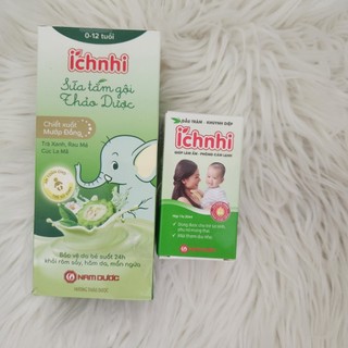 Combo Sữa tắm gội Thảo Dược Ích Nhi và Dầu Tràm Khuynh Diệp Ích Nhi