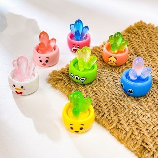 Chậu cây Mini Phát Sáng Dễ Thương Dùng Để Trang Trí Tiểu Cảnh Phong Cách Dễ Thương