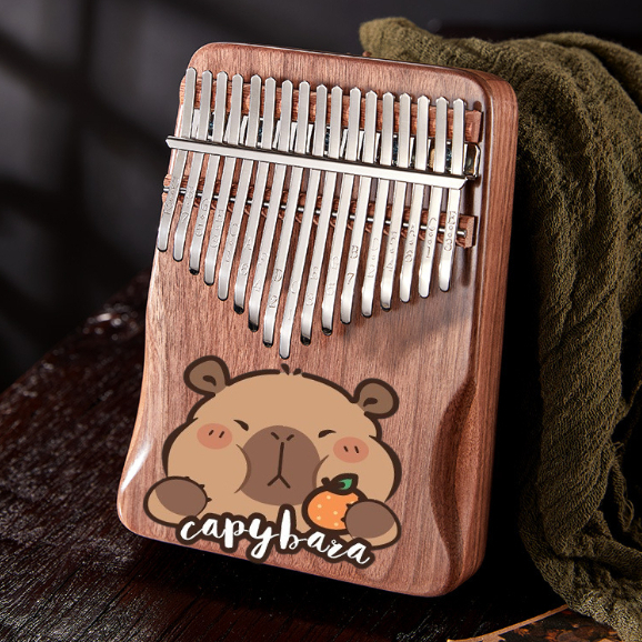 Đàn kalimba hoạt hình capybara tặng 25 bài tab kalimba dễ đánh cho bạn mới tập chơi nhạc