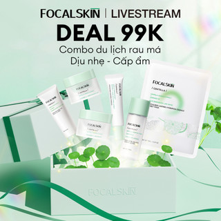【CHỈ LIVESTREAM】FOCALSKIN Combo Du Lịch Rau Má 6 Món
