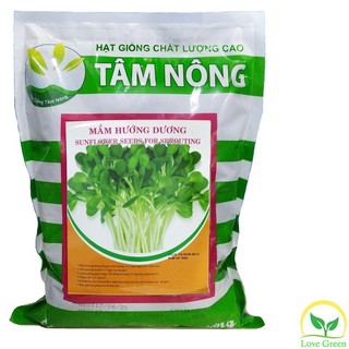 [Túi Lớn 1Kg] Hạt Giống Rau Mầm Hướng Dương Dễ Trồng, Rau Sạch, Giàu Vitamin, Đẹp Da, Tốt Cho Tim Mạch