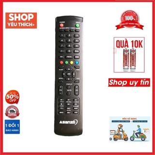 Điều khiển tivi ASANZO dòng LED LCD loại có nút xanh ở trên cùng ,Remote từ xa tivi ASANZO led lcd