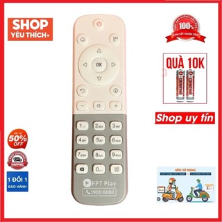 Điều khiển đầu thu fpt, remote fpt play 1900 6600 màu trắng hàng mới 100%
