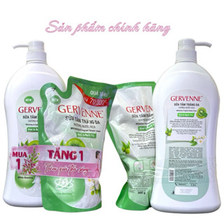 Sữa Tắm GERVENNE Kiwi & bạch trà 1,2 lít Tặng Túi 600g