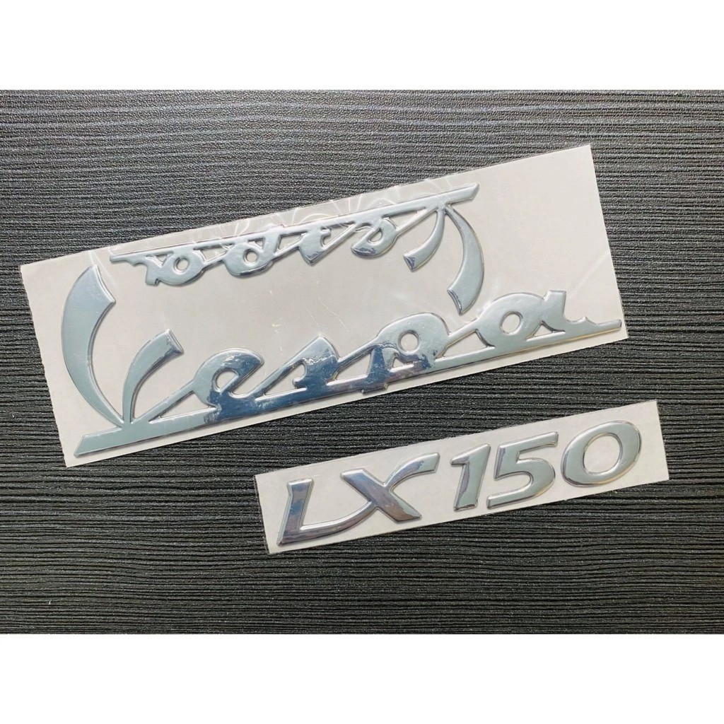 Bộ tem chữ nổi xe VESPA LX150