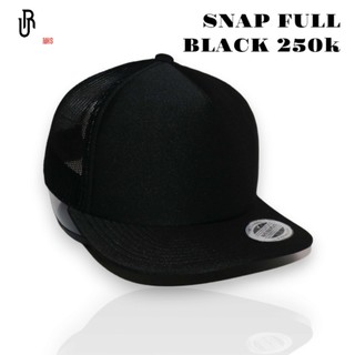 Nón NHS Snapback Full đen lưới êm ái Soái Ca FĐL.