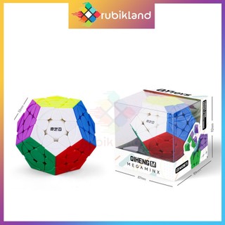 Rubik qiyi qiheng s2 m megaminx stickerless có nam châm magnetic s2m rubic biến thể 12 mặt đồ chơi