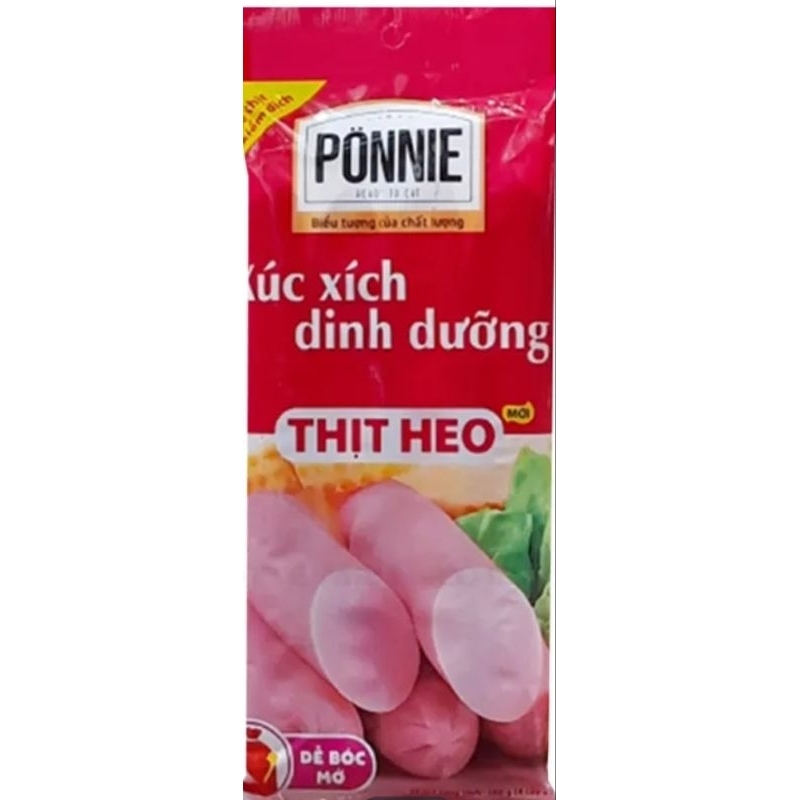 Xúc xích tiệt trùng vị heo Ponnie gói 280g