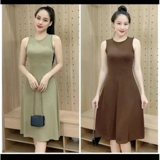 đầm sác nách dáng ngắn xòe nhẹ - LST40