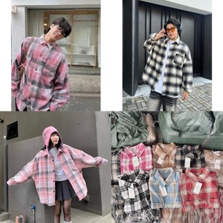 ÁO SƠ MI-Áo sơ mi nam nữ kiểu dáng unisex kẻ caro chất vải dày dặn,sơ mi kẻ form rộng đủ màu.