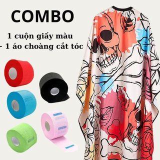 Giấy quấn cổ cắt tóc nhiều màu
