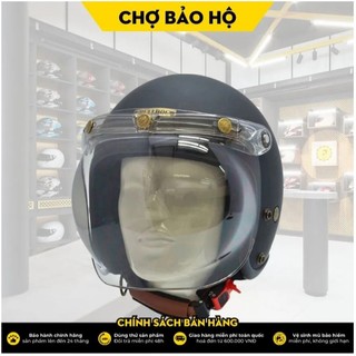 Kính Bulldog Bubble - Gắn Nón Bulldog 3/4