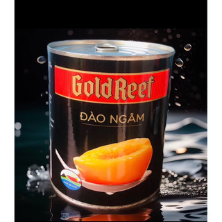 Đào ngâm gold reef nam phi hộp 825g date 2025