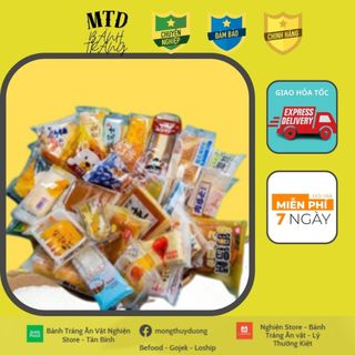Bánh đài loan mix - bánh mix đài loan đủ vị 1 kg | nghiện store | freeship