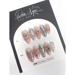 206 Nailbox thiết kế y2k loang hồng xinh