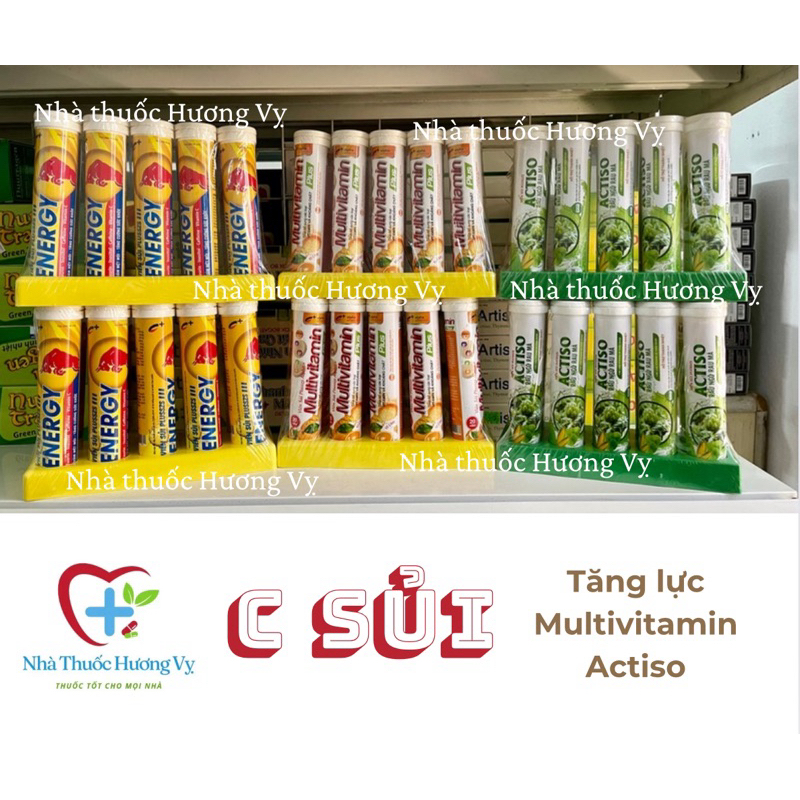 C sủi MultiVitamin / C sủi Tăng lực / C sủi Actiso - Nâng cao sức đề kháng, giải nhiệt - Thơm ngon
