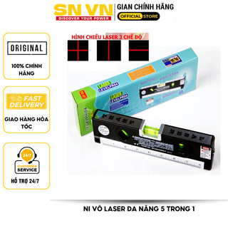 Ni vô laser đa năng 5 in 1 LV04 kết hợp thước rút 1,5m