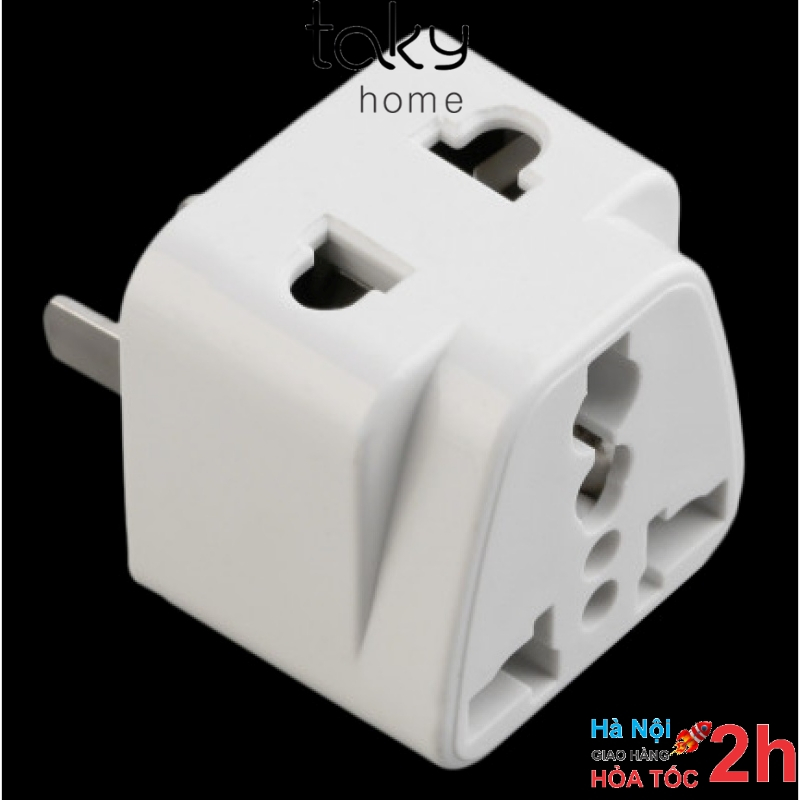 Ổ Cắm -TakyHome, Chuyển Đổi, Chia 2 Ổ Cắm, Chuyển Đổi 3 Chân Sang 2 Chân…