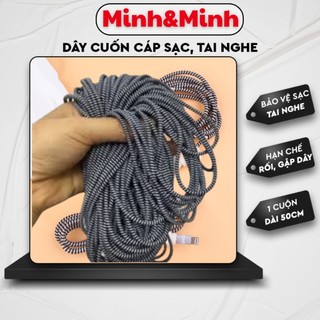 Dây quấn cáp sạc, tai nghe airpod 1m KTM,