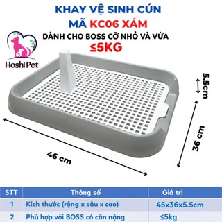  Khay vệ sinh cho chó nhỏ thành thấp  kích thước 45x36x5.5 cm  - Khay đái cho chó 